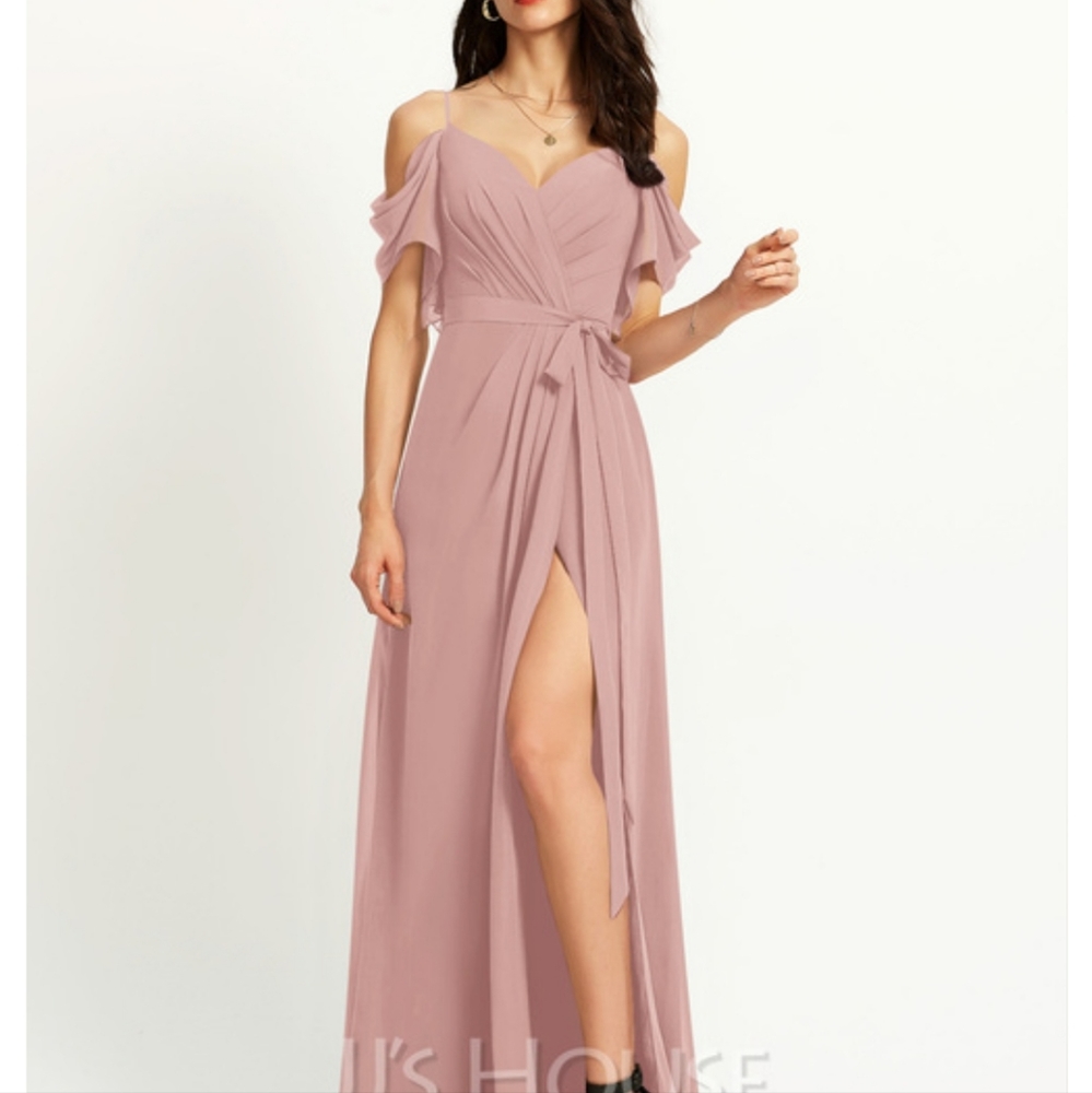 NWT JJs House Bridesmaid Dress Dusty Rose Size 10